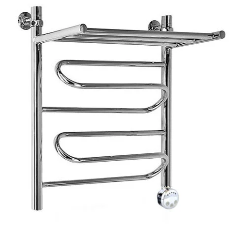 Полотенцесушитель электрический Ника Curve ЛЗ ВП 60/50 см с полочкой - фото 3