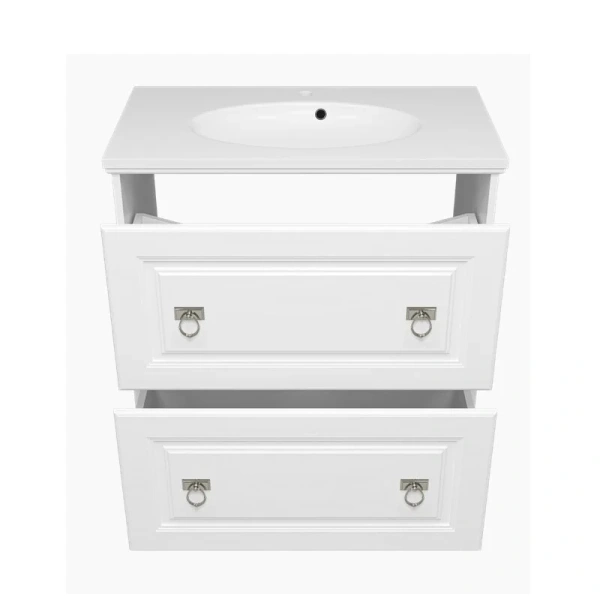 Тумба под раковину напольная Misty Версаль 80 см белая, нет в наличии - фото 2