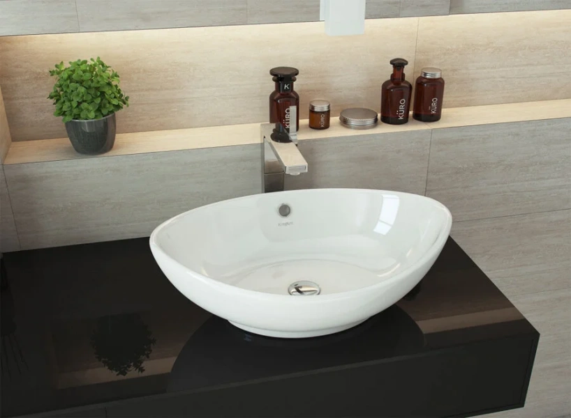Раковина Kirovit Гамма 55 см фарфор - фото 4