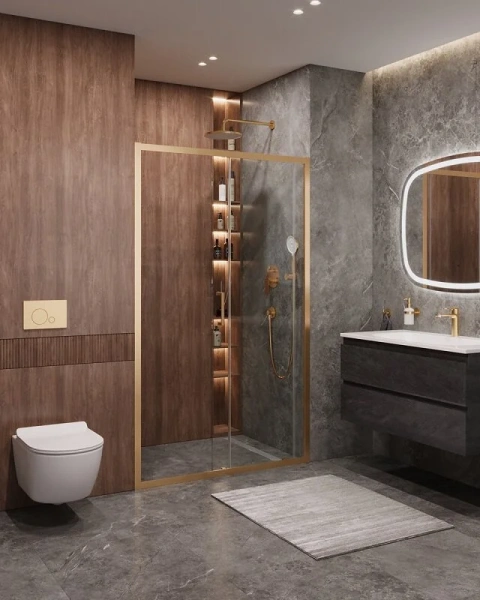 Душевая дверь в нишу Cezares Molveno 120 см с прозрачным стеклом - фото 3