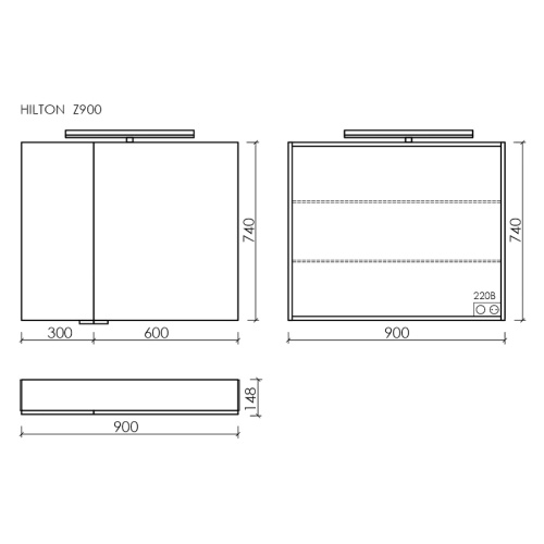 Схема, с подсветкой, с розеткой - фото 6