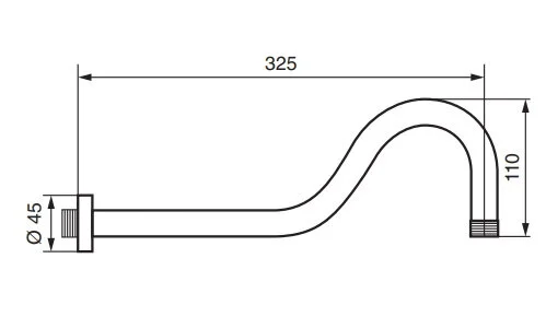 Кронштейн для верхнего душа Emmevi CRC00684 - фото 2
