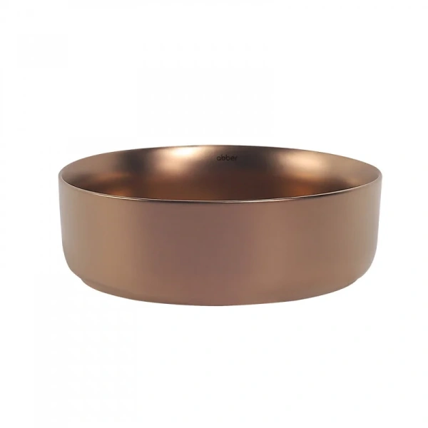 Раковина Abber Bequem 36 см розовое золото матовое, другие - фото 4