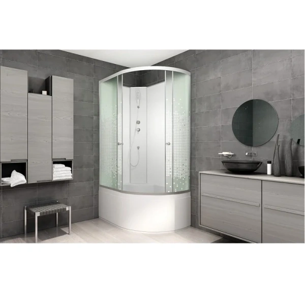 Душевая кабина Deto L920 120x80 см без крыши, с раздвижными дверьми - фото 6