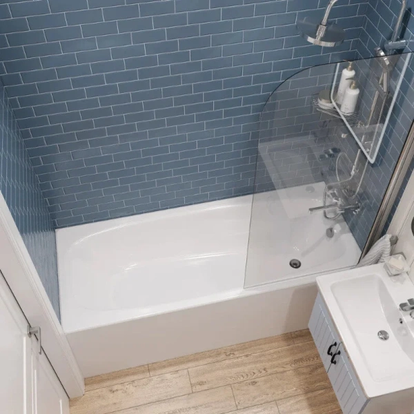 Ванна чугунная Diwo Анапа 150x70 см пристенная на ножках, цвет белый, DA0003/D0017, без гидромассажа - фото 6