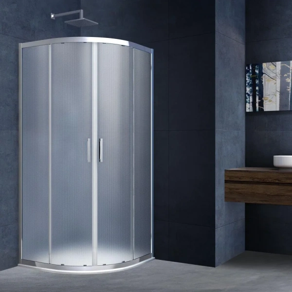 Душевой уголок Vincea Alpha 80х80 см стекло текстурное, хром - фото 4