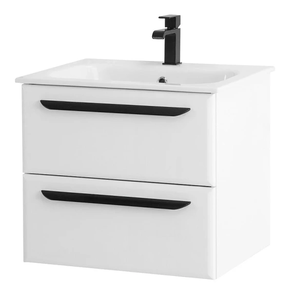 Тумба под раковину подвесная Cezares Eco 60 см bianco opaco