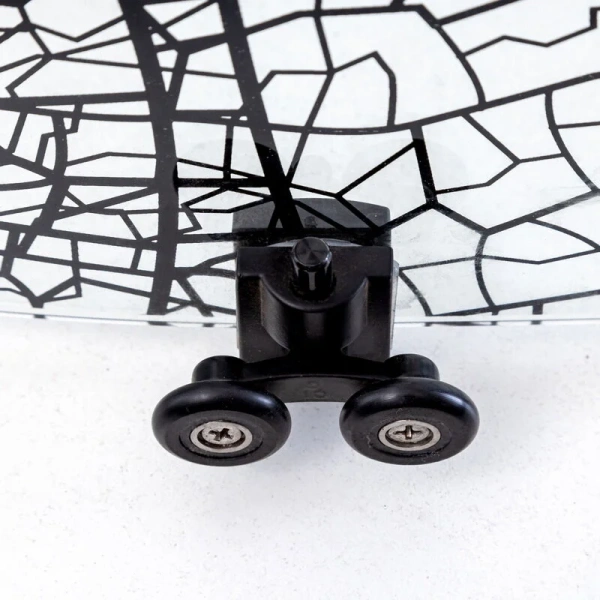 Душевой уголок Deto HB 120x120 см профиль черный, прозрачные, узорчатые - фото 8