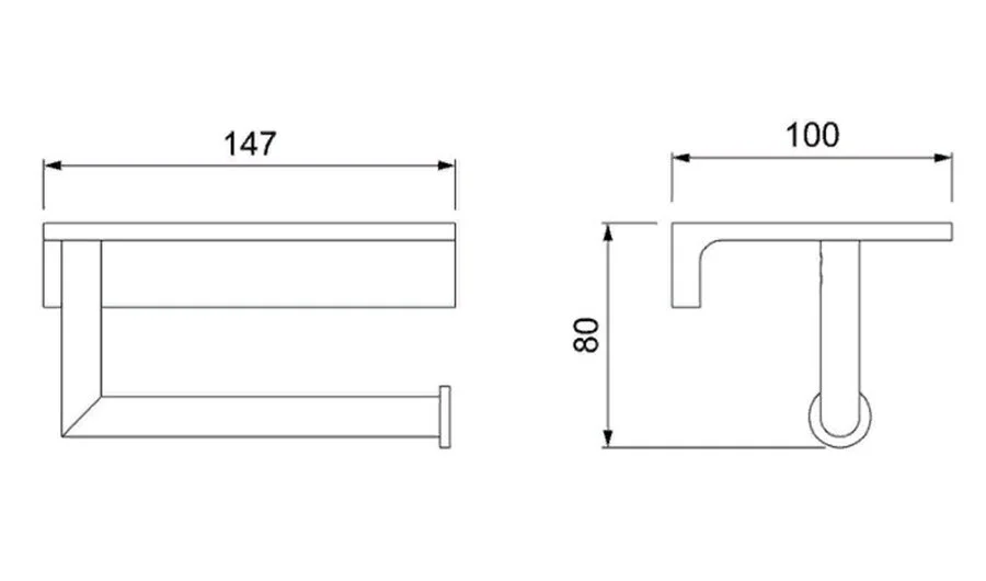 Бумагодержатель Timo Saona золото матовое, современные, hi-tech - фото 2