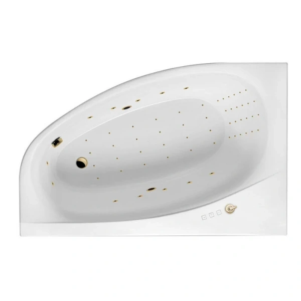 Ванна гидромассажная Excellent Kameleon Nano 170 x 110 см, цвет белый/золото, левая/правая, WAEX.KML17.NANO.GL/WAEX.KMP17.NANO.GL - фото 2