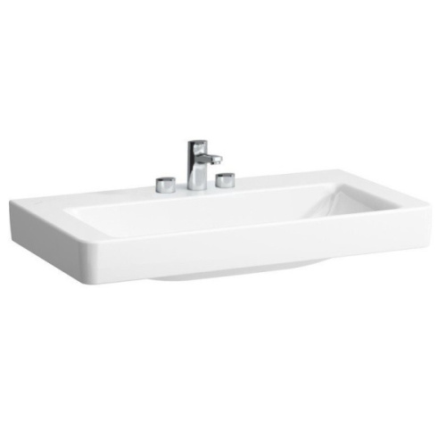 Раковина Laufen Pro S 85 см с 3 отверстиями для смесителя, без отверстия перелива - фото 3