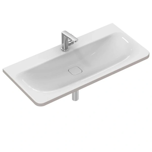 Раковина Ideal Standard Tonic II 100 см белая, подвесные, на полупьедестал, пристенные - фото 3