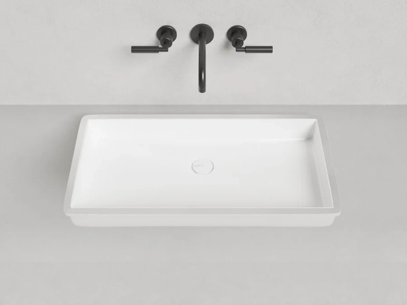 Раковина Salini Marea 10 75 см белая, прямоугольной формы - фото 5