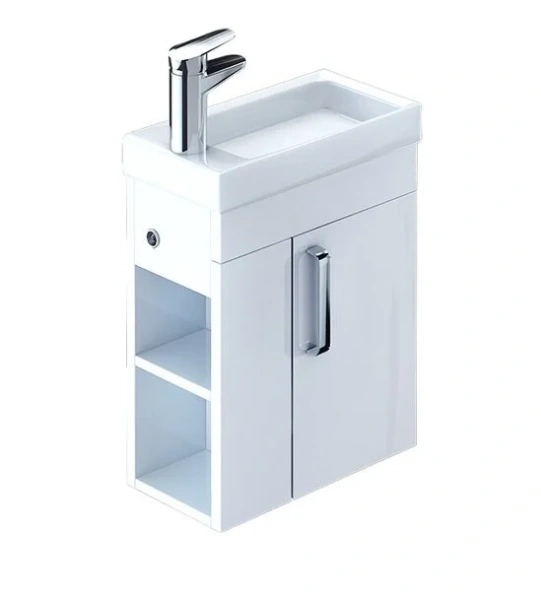 Тумба с раковиной подвесная IDDIS Torr TOR40W 40 см 1 распашная дверка