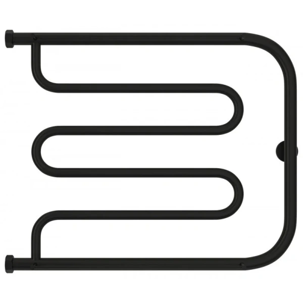 Полотенцесушитель водяной Сунержа Лира+ 65х50 см черный матовый, черный - фото 3