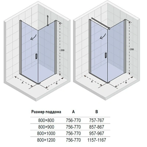 Душевой уголок Riho Novik Z201 GZ5080090 80x90 см - фото 2