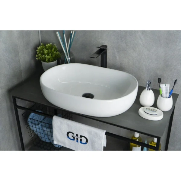 Раковина GID Lago N9026a 60 см белая - фото 3