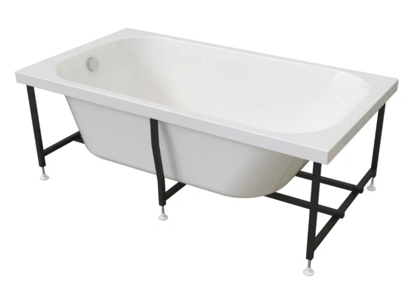 Ванна акриловая Радомир Прованс 170 x 80 см с рамой-подставкой, белая, 1-01-0-0-1-192, прямоугольные - фото 5