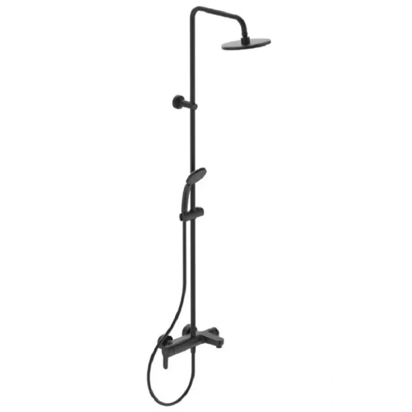 Душевая стойка Ideal Standard Cerafine O черная со смесителем - фото 1