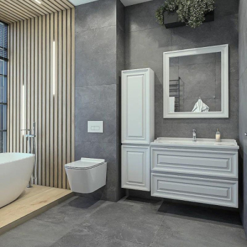 Тумба под раковину подвесная Caprigo Ponza-A 100 см Bianco - фото 4