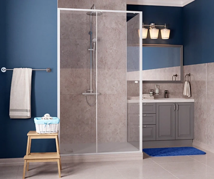 Душевой уголок WasserKRAFT Rhin 110х100 см профиль белый - фото 2