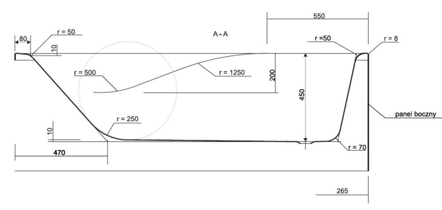 Ванна акриловая Cersanit Zen p-wp-zen*180nlc-9s 180х85 см, без гидромассажа, недорогие, со шторкой, большие - фото 6