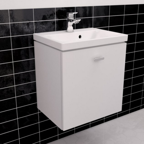 Тумба под раковину подвесная Ideal Standard Connect Space 55 см белый лак глянцевый, современная, hi-tech - фото 3