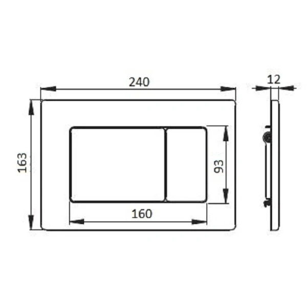 Клавиша смыва Boheme бронза - фото 2