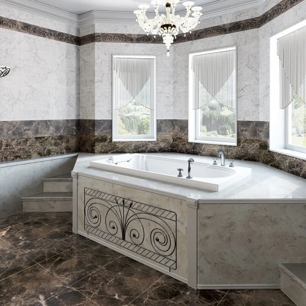 Акриловая ванна Fra Grande Анабель 4-01-2-0-1-420, 170 x 85 см, рама-подставка на декоративных ножках, комплект панелей, подголовник, хром, приставные, встраиваемые - фото 6