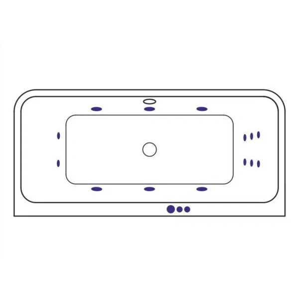 Ванна гидромассажная Excellent Arana Smart 180 x 85 см, белый/бронза, WAEX.ARA18.SMART.BR - фото 3