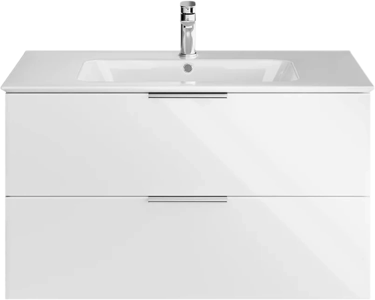 Тумба под раковину подвесная Kerama Marazzi Piano Forte 95 см белая глянцевая