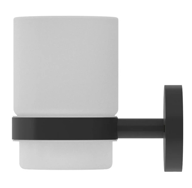 Стакан для ванной Cezares Relax черный матовый - фото 3