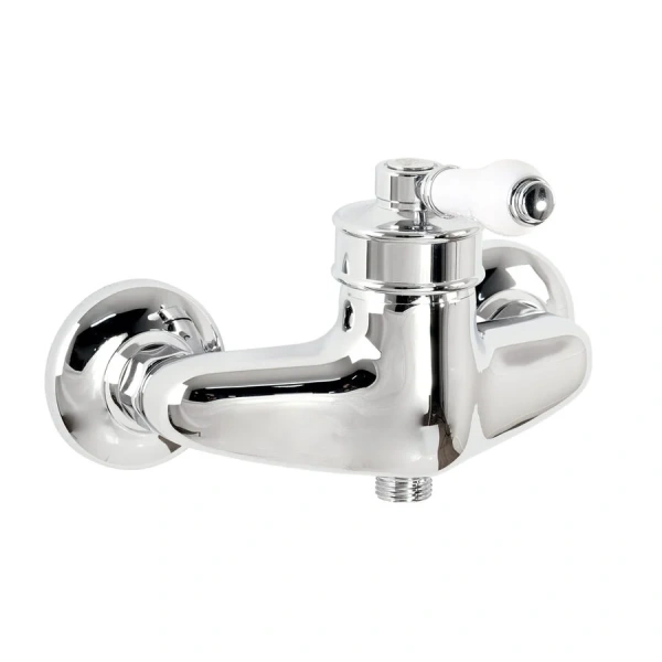 Смеситель для душа Migliore Ermitage 186 белая керамическая ручка - фото 1