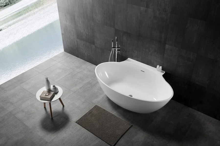 Акриловая ванна Abber 172х103 см пристенная - фото 4