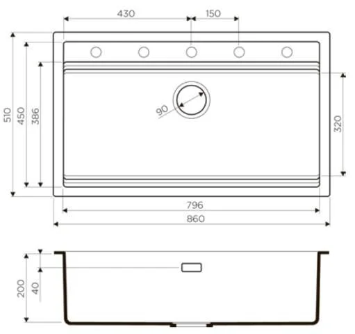 Мойка для кухни Omoikiri Kitagawa 86-LB 4993 86 см с разделочной доской - фото 3