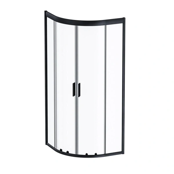 Душевой уголок Am.Pm Gem 80х80 см профиль черный матовый