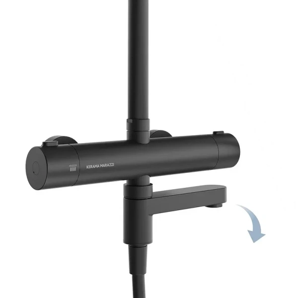 Душевая стойка Kerama Marazzi Fonte черный матовый - фото 2