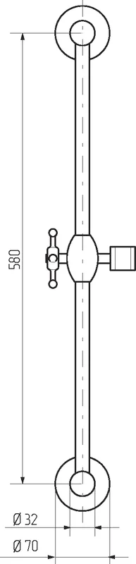 Штанга для душа Migliore Ricambi Retro золото, штанги для душа - фото 2