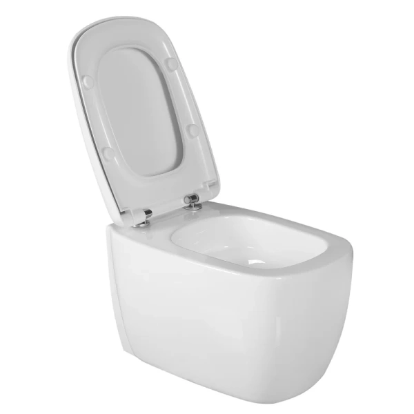 Унитаз подвесной Ceruttispa Romina безободковый, белые - фото 6