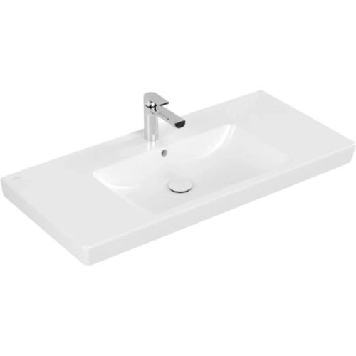 Раковина Villeroy & Boch Subway 2.0 100 см ярко-белая - фото 1