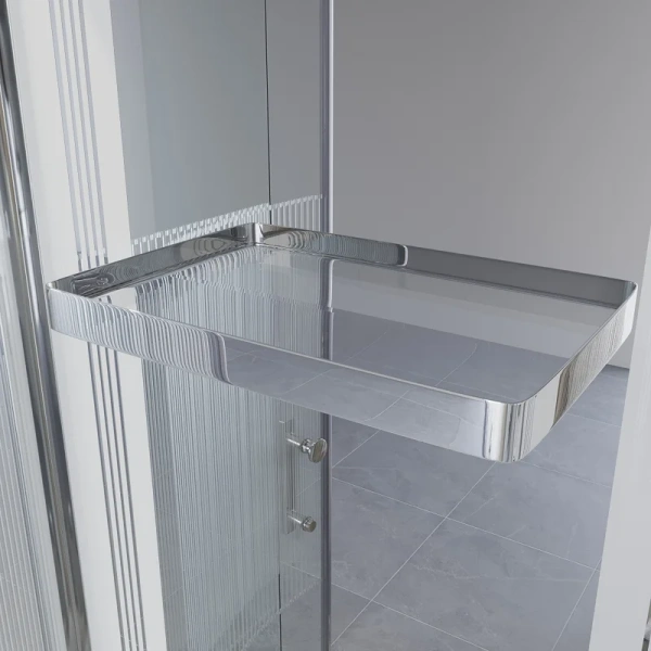 Душевая кабина Niagara Ultra 90x90 см с высоким поддоном, с раздвижными дверьми - фото 6