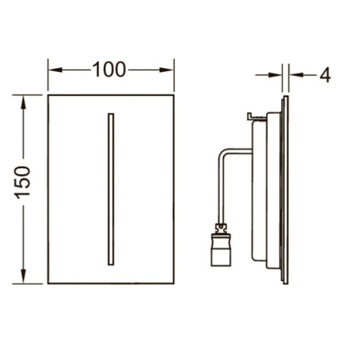 Клавиша смыва Tece TECEfilo сатин - фото 2