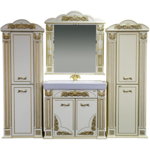 Шкаф-пенал, петли справа, Misty Барокко Л-Бар05060 index_4 - фото 9