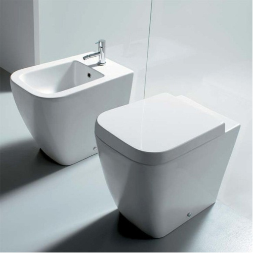 Биде напольное, цвет чёрный матовый, Globo Stone index_1 - фото 3