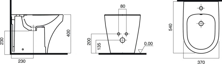 Биде напольное Am.Pm Inspire белое, напольные, приставные index_1 - фото 9