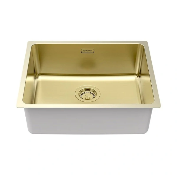 Мойка для кухни Paulmark Yuni 54 см светлое золото - фото 3