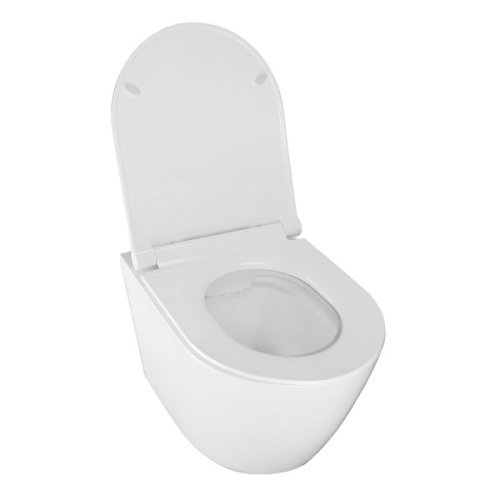 Унитаз подвесной Azario Nova безободковый, современные, hi-tech, круглые - фото 4