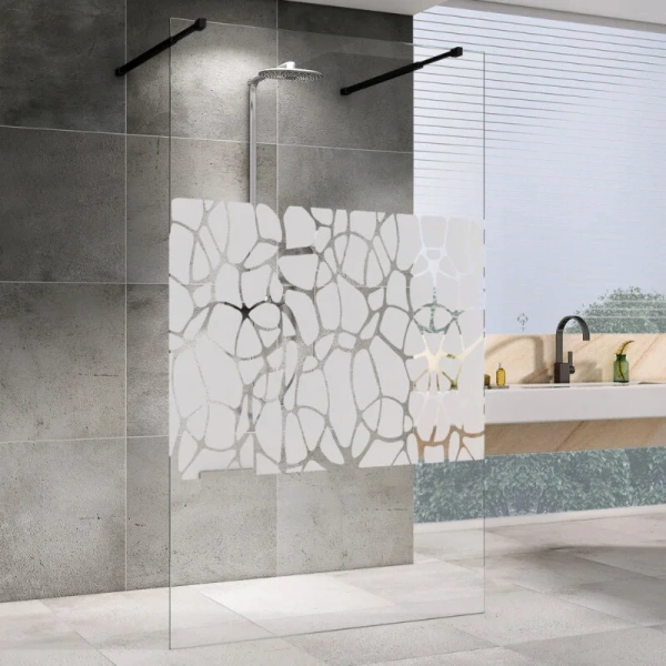 Душевая перегородка Abber Immer Offen 100 см стекло прозрачное - фото 1