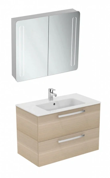 Тумба с раковиной подвесная Ideal Standard Tempo E3242 80 см с 2-мя ящиками - фото 4