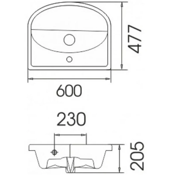 Тумба с раковиной напольная Style Line Эко Стандарт ЛС-00000101 60 см с ящиком - фото 3